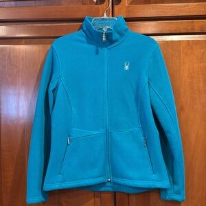 Spyder jacket for women. Size medium. Turquoise.